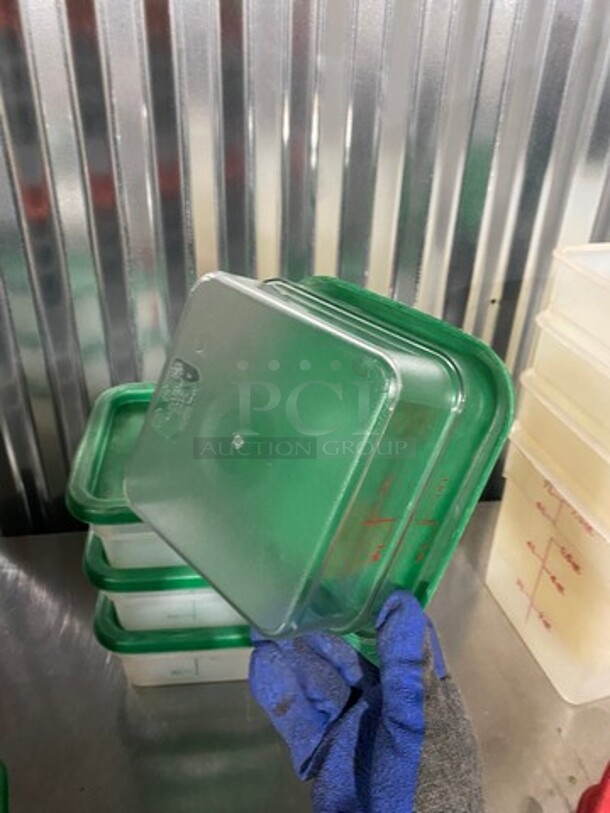 Cambro Food Measuring Bins! With Lids! 5 X Your Bid! - Image 3 of 7