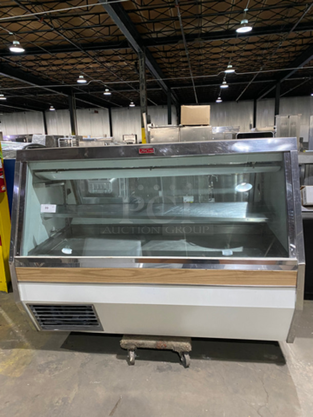 McCray Refrigerated Deli Display Case Merchandiser! With Slanted Front Glass! With Sliding Rear Access Glass Doors! With Stainless Steel Shelf! Model: SCCE8856 SN: 954354411 115V - Image 1 of 9