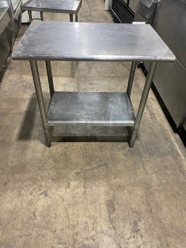 Hally Solid Stainless Steel Work Top/ Prep Table! With Storage Space Underneath! On Legs! - Image 3 of 8