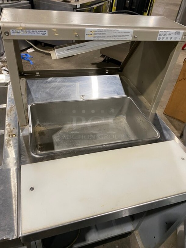 WOW! Duke Commercial Refrigerated Sandwich/Salad Prep Line! Model SUBCP60M Serial 09133564! 120V 1Phase! With Underneath Storage Space! With Single Food Warming Well! All Stainless Steel! Model SUBHFR25M Serial 09135958! 120V! WORKING WHEN REMOVED! - Image 8 of 11