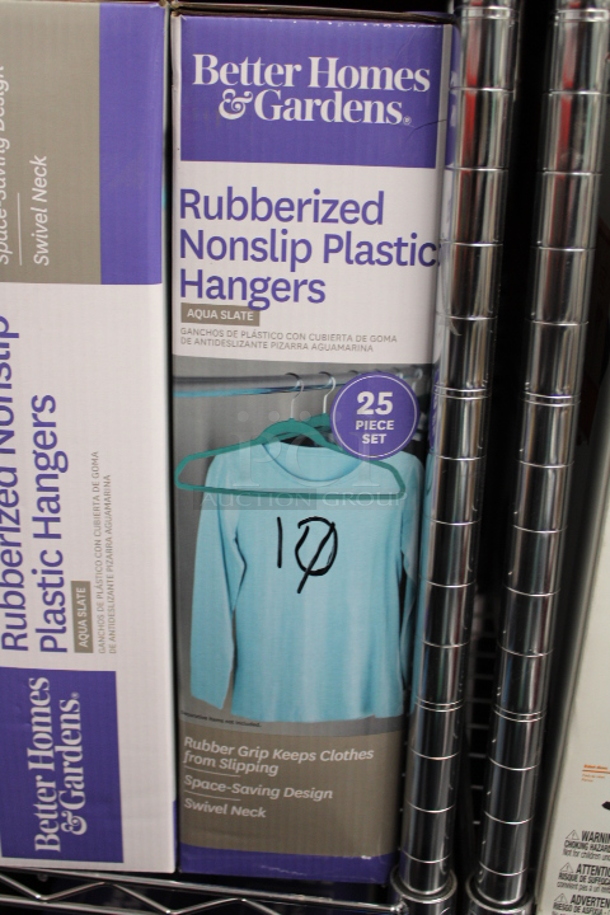 Better Homes & Gardens Rubberized Nonslip Plastic Hangers (25pk) 10x Your Bid