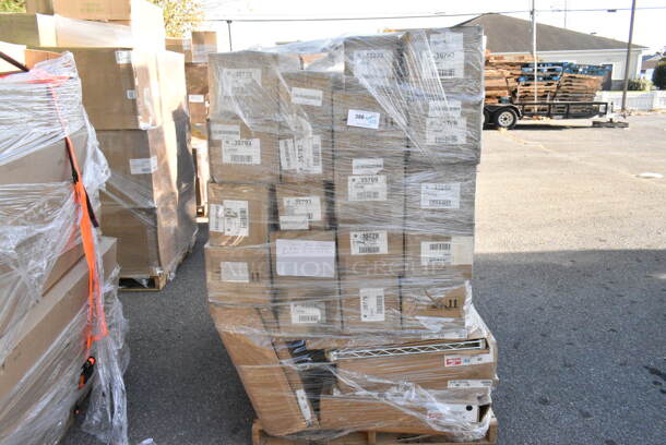 26 BRAND NEW! Boxes Including General Electric GE 35769 / 35793 LED Tube Lights, Metro 2448BR Shelves. 26 Times Your Bid!  - Image 1 of 8