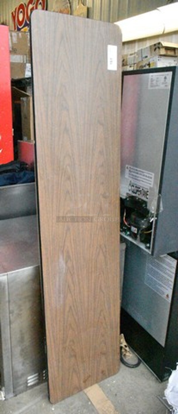 Wood Pattern Folding Table.  - Image 2 of 5