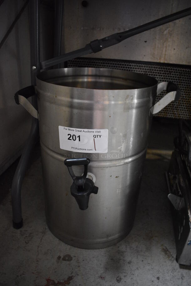 Stainless Steel Countertop Beverage Holder Dispenser. No Lid. 16x16x17 - Image 1 of 3