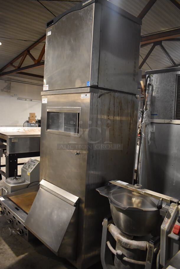 Scotsman C0830SA-32B Stainless Steel Commercial Ice Machine Head on Commercial Bin. 208/230 Volts, 1 Phase. 30x36x99 - Image 6 of 6