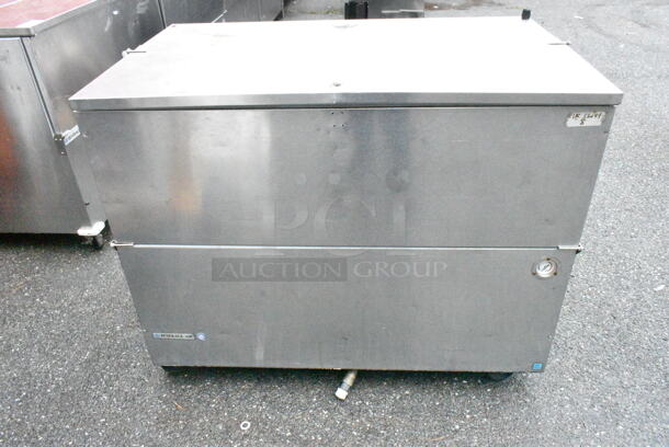 Beverage Air SM49N Stainless Steel Commercial Milk Cooler on Commercial Casters. 115 Volts, 1 Phase.  - Image 1 of 7