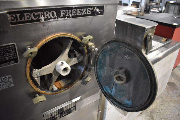 Electro Freeze FT-1 Stainless Steel Commercial Floor Style Water Cooled Batch Freezer on Commercial Casters. 230 Volts, 1 Phase. 24x40x53 - Image 7 of 8