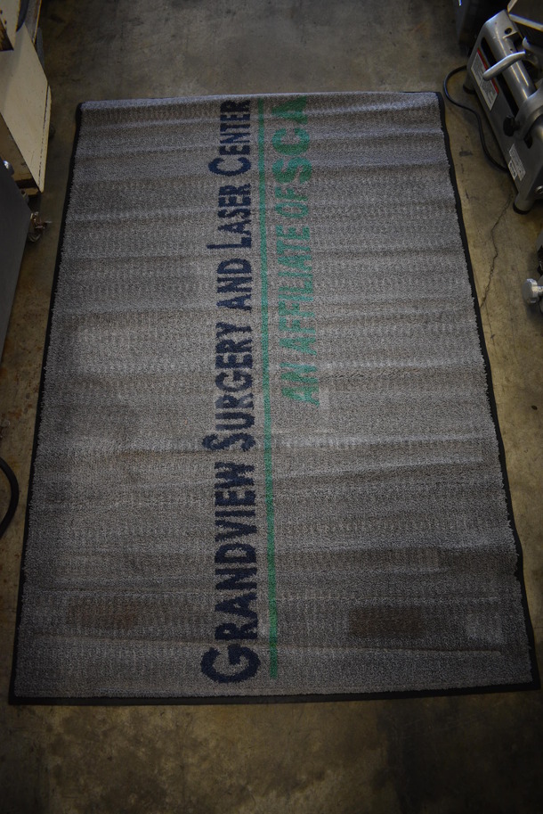 Gray Floor Rug w/ Grandview Surgery and Laser Center Logo. 67x44 - Image 1 of 6