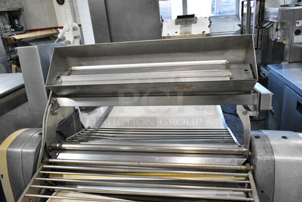 Seewer Rondo Metal Commercial Floor Style Reversible Dough Sheeter. Cannot Test Due To Cut Power Cord - Image 6 of 8