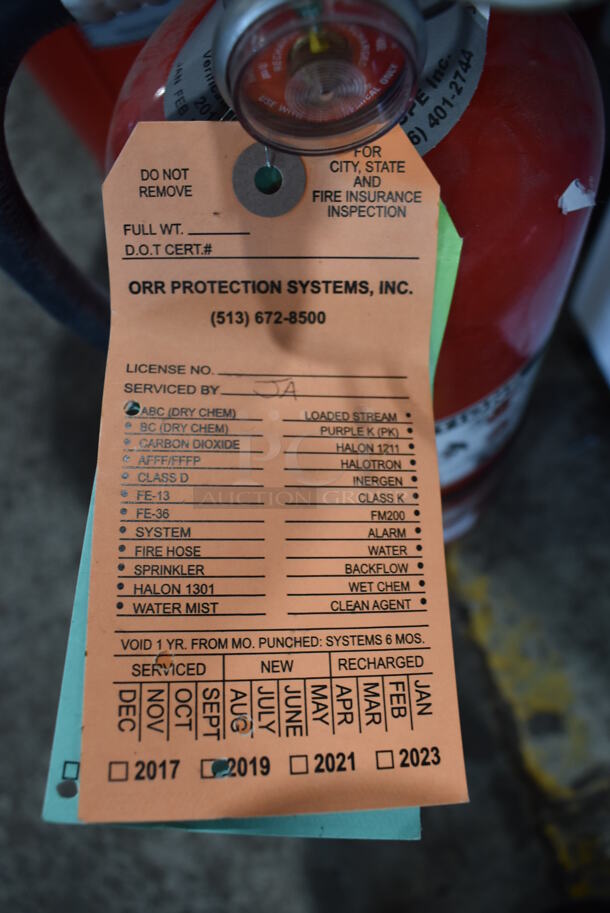 Amerex Fire Extinguisher. 7x7x17. Buyer Must Pick Up - We Will Not Ship This Item. - Image 2 of 6