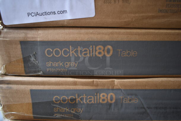 PALLET LOT of 22 BRAND NEW IN BOX! Zown Maxchief Cocktail80 PT017X004 Shark Grey Table. Stock Picture Used as Gallery. 22 Times Your Bid! - Image 2 of 5