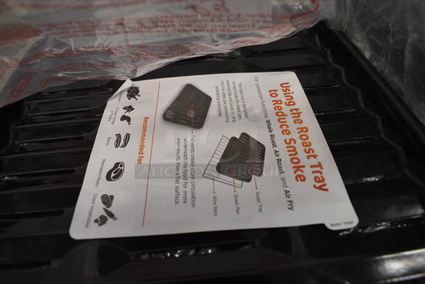 ALL ONE MONEY! Lot of 3 BRAND NEW Black Metal Pans for Roast Tray. 11.5x13.5x1 - Image 3 of 5