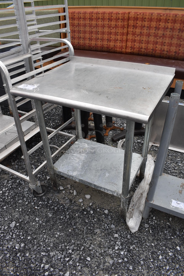 Stainless Steel Commercial Table w/ Metal Under Shelf. 30x24x36 - Image 4 of 4