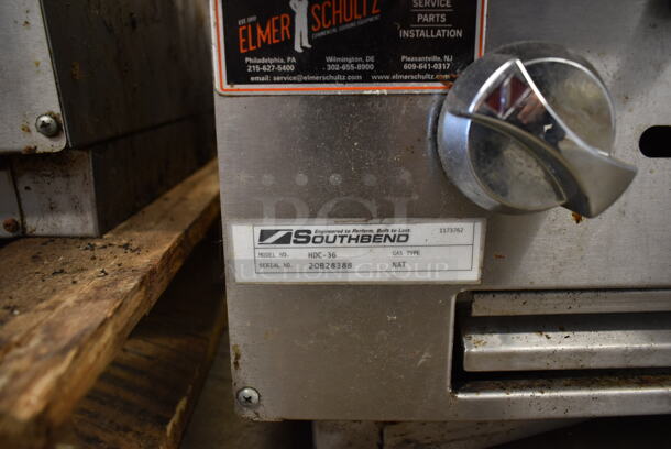 Southbend HDC-36 Stainless Steel Commercial Countertop Natural Gas Powered Flat Top Griddle. - Image 4 of 4