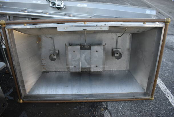 Stainless Steel Commercial Hood w/ Rail. 70x42x21