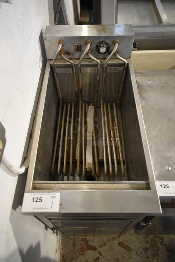 Toastmaster Stainless Steel Commercial Electric Powered Floor Style Deep Fat Fryer.  - Image 2 of 7