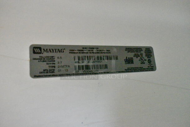 Maytag M1TXEGMYW01 Metal Cooler w/ Freezer. 115 Volts, 1 Phase. Tested and Powers On But Does Not Get Cold
 - Image 8 of 8