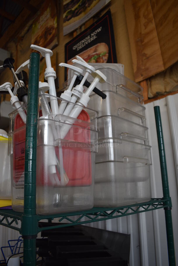 ALL ONE MONEY! Tier Lot of Various Items Including Clear Poly Bins and Lids - Image 4 of 5