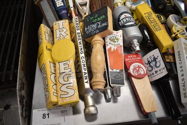 40 Various Beer Tap Handles Including Troegs, Allagash, Samuel Adams, Stella Artois, Blue Moon. 40 Times Your Bid! - Image 5 of 9