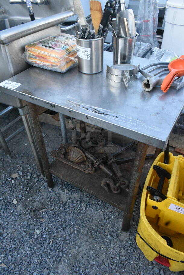 Stainless Steel Table. Does Not Include Contents.  - Image 3 of 5