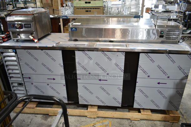 BRAND NEW SCRATCH AND DENT! 2020 Beverage Air DD94HC-1-B-144 Stainless Steel Commercial (2) Four Tap Kegerator Beer Dispenser - Black, (5) 1/2 Keg Capacity. 115 Volts, 1 Phase. Tested and Working! - Image 2 of 12