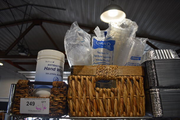 ALL ONE MONEY! Tier Lot of Various Items Including Baskets, Foil Bins - Image 2 of 4