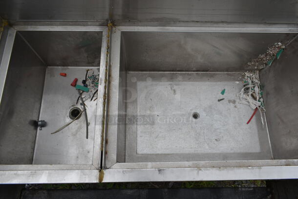 Krowne Stainless Steel Commercial 2 Bay Ice Bin w/ 2 Sink Bays and Speedwell. - Image 5 of 11