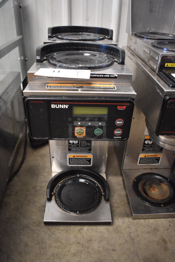 2014 Bunn AXIOM-3 Stainless Steel Commercial Countertop 3 Burner Coffee Machine. 120/208-240 Volts, 1 Phase. 8x18x20