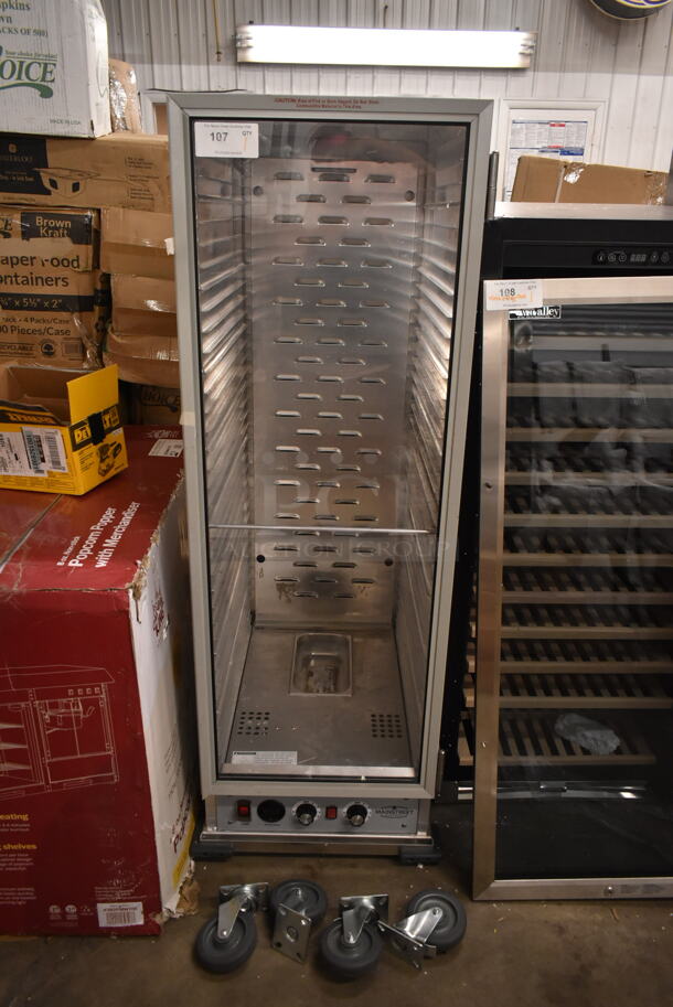 BRAND NEW SCRATCH AND DENT! Mainstreet 541CHP1836U Full Size Non-Insulated Heated Holding / Proofing Cabinet with Clear Door. Comes w/ Commercial Casters. 120 Volts, 1 Phase. Tested and Working! - Image 2 of 6