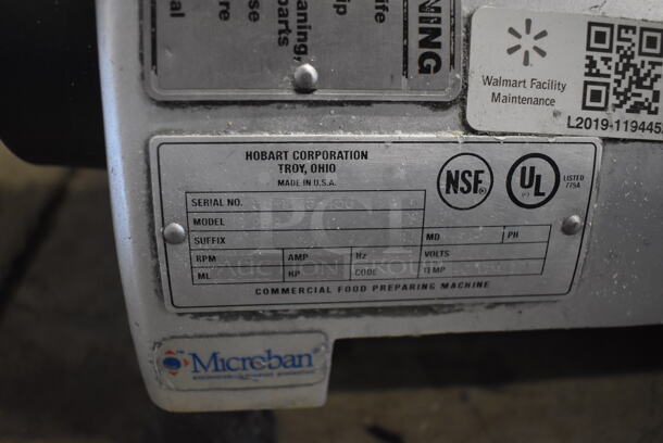 Hobart 2812 Stainless Steel Commercial Countertop Meat Slicer. 120 Volts, 1 Phase. 27x24x24. Tested and Working! - Image 5 of 6