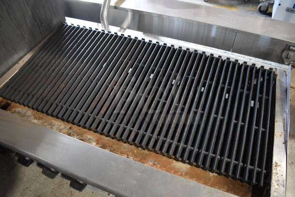 Tri-Star Stainless Steel Commercial Countertop Natural Gas Powered Charbroiler Grill. 48x31x18 - Image 3 of 7