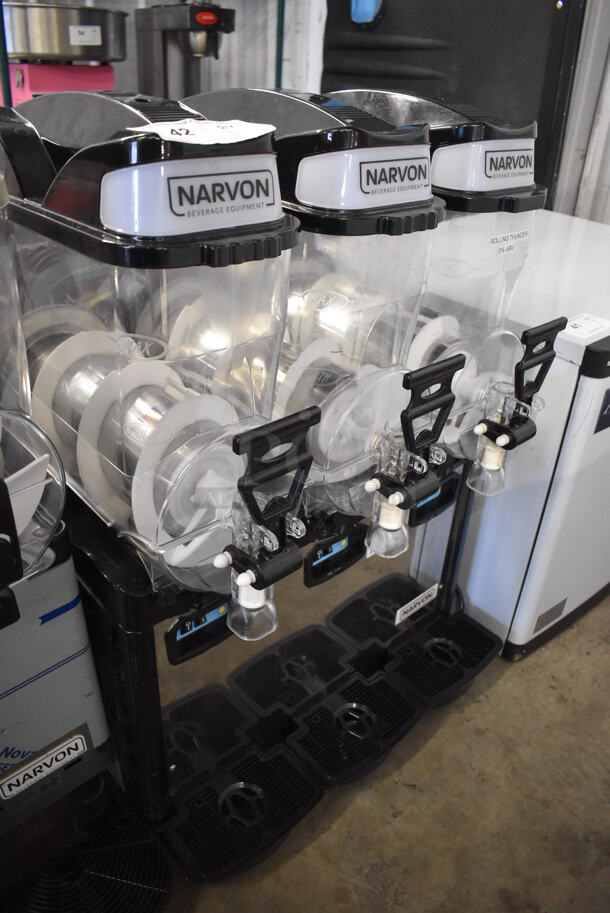 Narvon OASIS 3-10 Metal Commercial Countertop 3 Hopper Slushie Machine. 120 Volts, 1 Phase. 23x21x33. Tested and Does Not Power On - Image 6 of 7