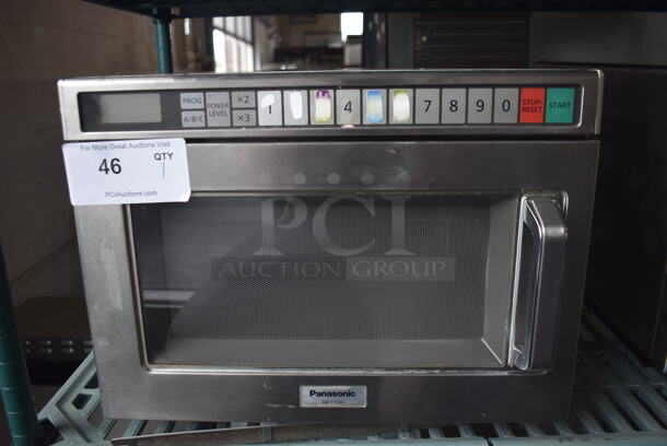 2016 Panasonic NE-17523 Commercial Stainless Steel Electric Microwave Oven. 208-230V, 1 Phase. 