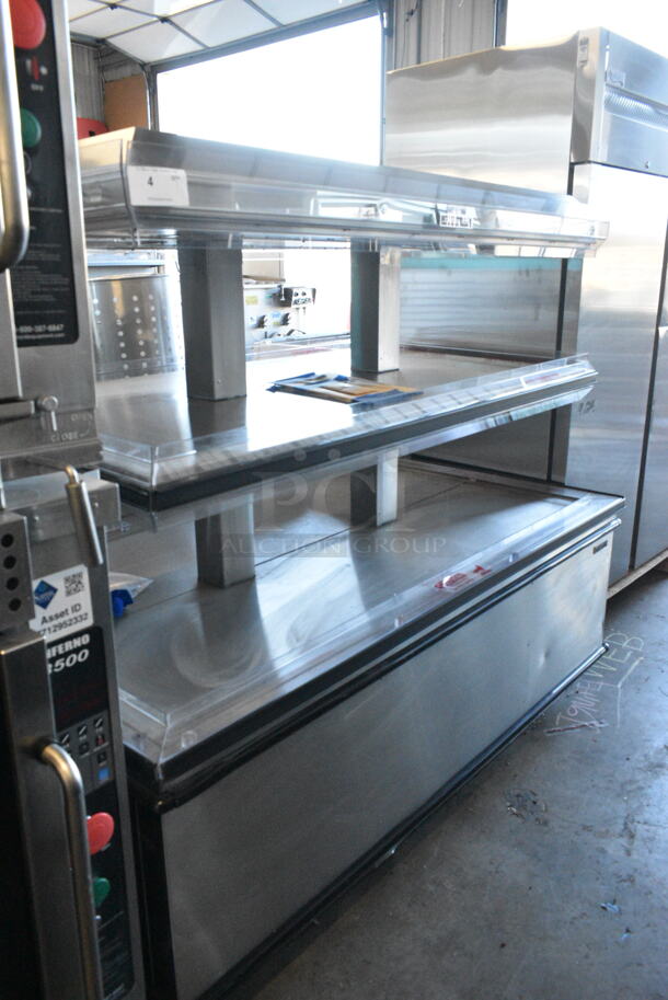 BRAND NEW SCRATCH AND DENT! Custom Deli's Inc DILW-6H Stainless Steel Commercial Floor Style 2 Tier Warming Display Case Merchandiser. 208 Volts, 3 Phase. - Image 1 of 7