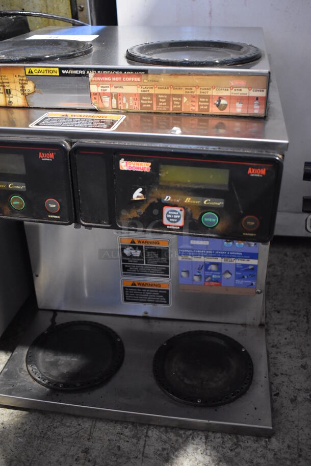Bunn AXIOM 2/2 TWIN Stainless Steel Commercial Countertop 4 Burner Coffee Machine. 120/208-240 Volts, 1 Phase. 16x18x19 - Image 3 of 4