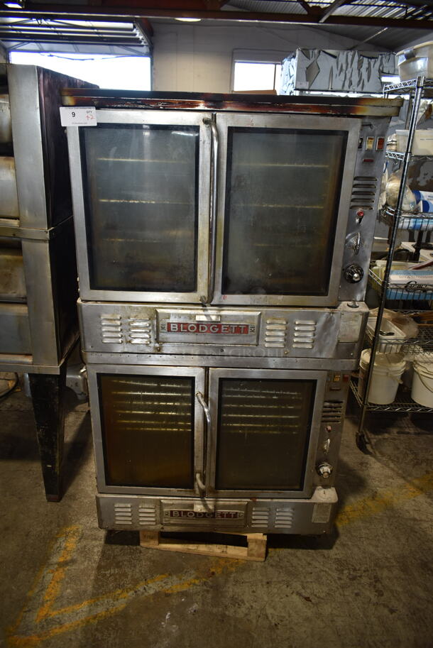 2 Blodgett GZL-10 Stainless Steel Commercial Natural Gas Powered Full Size Convection Ovens w. View Through Doors, Metal Oven Racks and Thermostatic Controls. 2 Times Your Bid! - Image 1 of 11