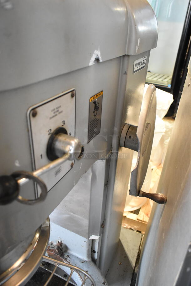 Hobart L-800C Metal Commercial Floor Style 80 Quart Planetary Dough Mixer w/ Bowl Guard. 480 Volts, 3 Phase.   - Image 5 of 12