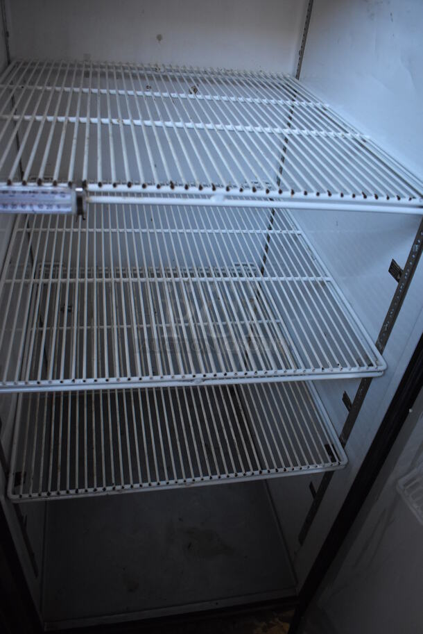 2011 True TG1R-1S Stainless Steel Commercial Single Door Reach In Cooler w/ Poly Coated Racks on Commercial Casters. 115 Volts, 1 Phase. 29x35x83. Tested and Working! - Image 4 of 4