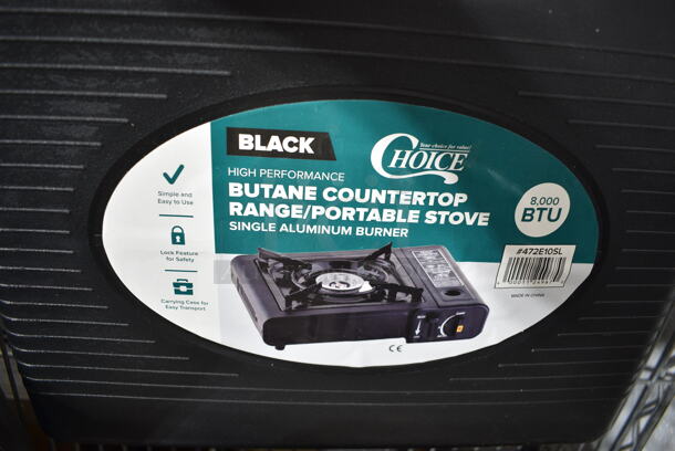 3 BRAND NEW SCRATCH AND DENT! Choice 472E10SL Countertop Butane Powered Countertop Single Burner Range in Poly Case. 3 Times Your Bid! - Image 4 of 5