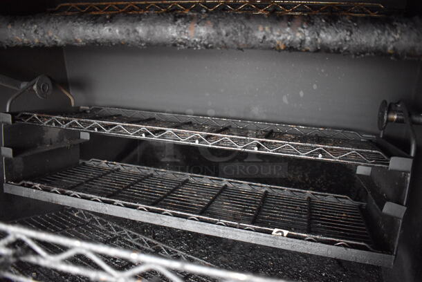Ole Hickory EL Stainless Steel Commercial Floor Style Propane Gas Powered Rotating Rotisserie Smoker Oven. 65,000 BTU. Unit Will Be Removed From The Trailer Unless The Same Bidder Wins Both Lots 4 and 5.  - Image 8 of 12
