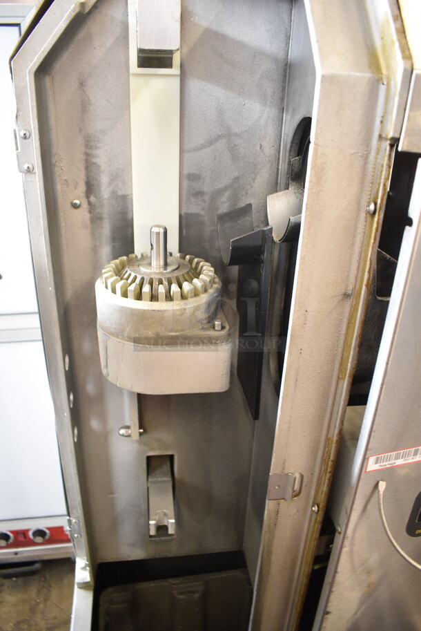 Fresh N Squeeze POS-1 Stainless Steel Commercial Floor Style Automatic Citrus Juicer on Commercial Casters. Missing Pieces. 120 Volts, 1 Phase. Tested and Working! - Image 8 of 10