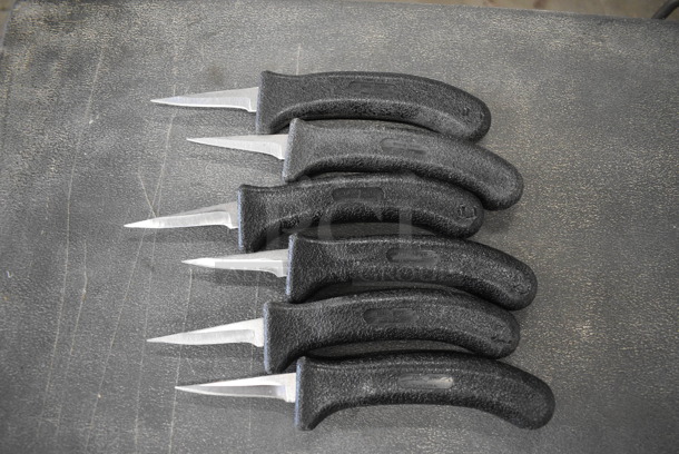 6 Sharpened Stainless Steel Poultry Knives. Includes 7.5