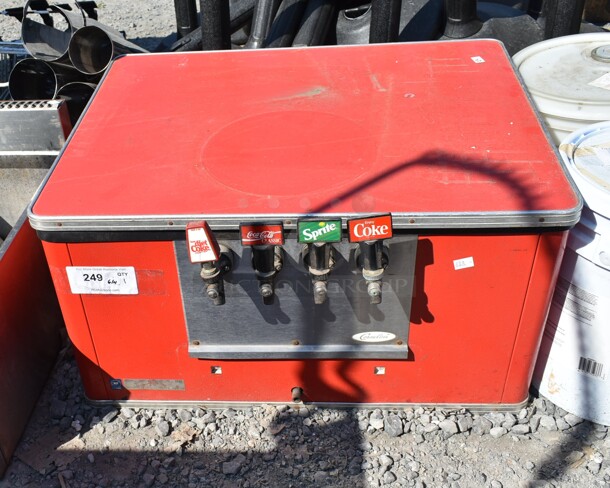 Cornelius 26-4324-220 Red Jockey Box w 4 Heads.  - Image 1 of 6
