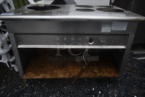 Century Kitchen CSC Stainless Steel Commercial Gas Powered Steam Table w/ Metal Under Shelf.  - Image 3 of 4