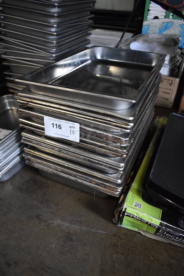 19 Stainless Steel Full Size Drop In Bins. 1/1x2.5. 19 Times Your Bid! - Image 4 of 5