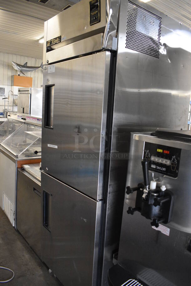 True Model TA1F-2HS Stainless Steel Commercial 2 Half Size Door Reach In Freezer on Commercial Casters. 115 Volts, 1 Phase. 29x35x82. Tested and Powers On But Does Not Get Cold - Image 3 of 7