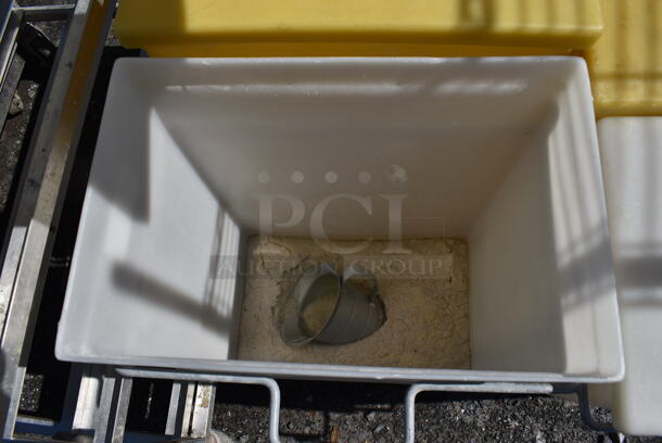 Two Poly Ingredient Bins on Metal Frame w/ Commercial Casters. 15x31x28.5 - Image 4 of 5