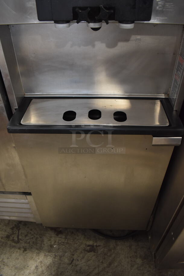Electro Freeze 88TN-CMT-232 Stainless Steel Commercial Air Cooled 2 Flavor w/ Twist Soft Serve Ice Cream Machine on Commercial Casters. 208-230 Volts, 3 Phase.  - Image 3 of 11