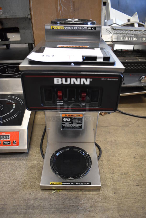 BRAND NEW IN BOX! 2022 Bunn VP17-2 Stainless Steel Commercial Countertop 2 Burner Coffee Machine. 120 Volts, 1 Phase. 8x18x19. Tested and Working!
