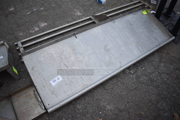 Metal Shelf w/ Wall Mount Brackets. 63x23x9 - Image 2 of 3